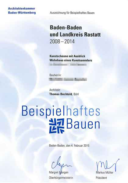 Beispielhaftes Bauen Baden-Baden LK Rastatt 2008-2014 I