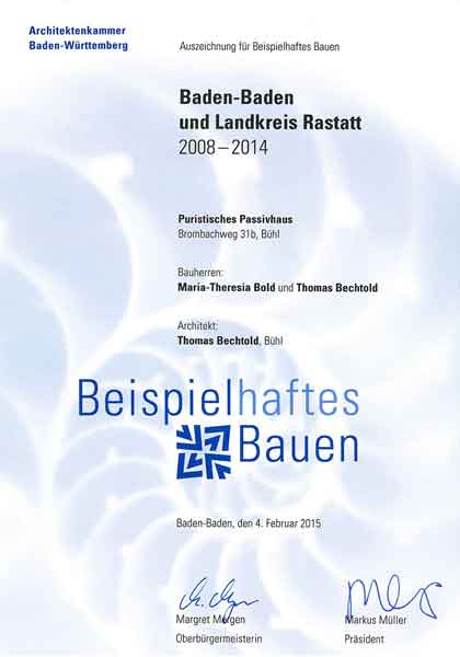 Beispielhaftes Bauen Baden-Baden LK Rastatt 2008-2014 II